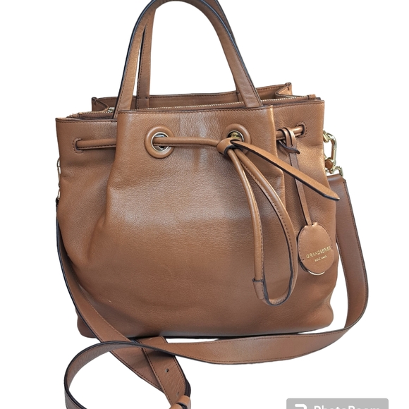 Cole Haan G Series Leather Brown Detachable Shoulder/ Handbag - Picture 2 of 16